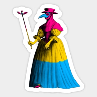 Pan lady Plague Doctor Sticker